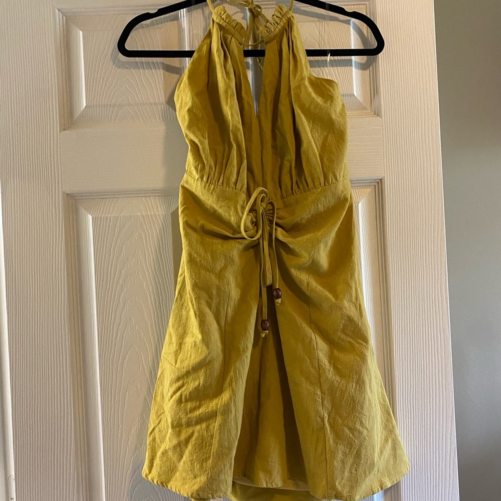 Mustard yellow dress